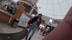 Mall visit OC bodysuit ass cameltoe