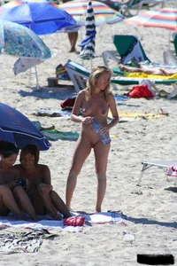 Bunch of sexy ladies on a nude beach
