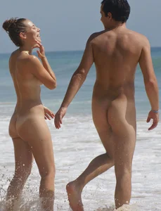 Nude beach and topless girls