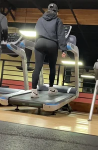 Caught her jiggly ass again but this time in leggings