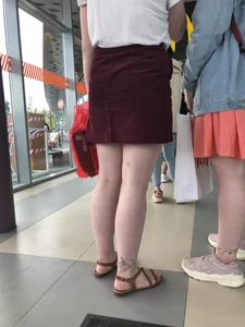 Pale Legs of a Chubby Girl in Sandals Mall Creepshots Gallery