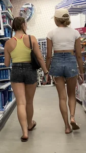 Jean shorts legs and booty 0710