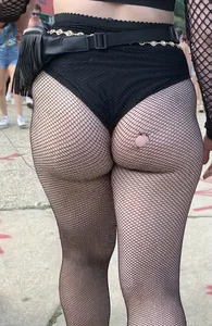 Festival Teens 7: Skinny blonde teen in blue bikini, perfect perky BOOBS on stunning brunette, perfect ass for worship in thin fishnets (my fav kind of ass)