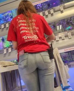 Blonde ex-coworker in tight jeans part 2