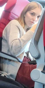 Hot sexy girl on train 2