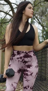 Fit non-candid girls in tight clothes working out and taking selfies