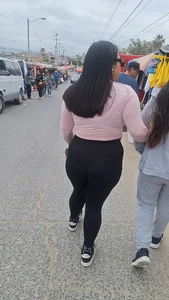 SECOND PART (OC) LATINA ASS IN BLACK LEGGINGS!