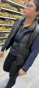 Tight booty Asian chic in black‼️
