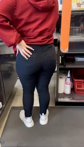 Black jeans cashier