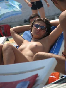 Topless and nude beach sexy girls