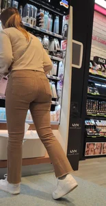 Brunette with nice thick butt