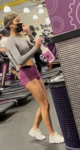 Pink boxers at gym