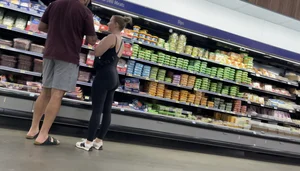 Two girls with nice asses