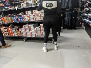 Huge juicy sexy nike legging ass worker part 1