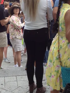 Nice Ass in Tight Black Jeans Street Creepshot