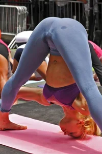 Candid yoga girls