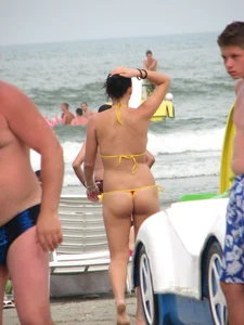 Candid beach and bikini babes