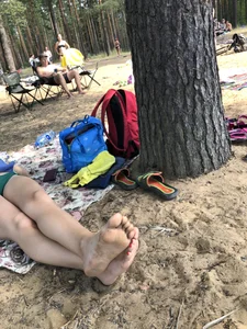Milf in Swimsuit Fell Asleep at a Beach Creepshots