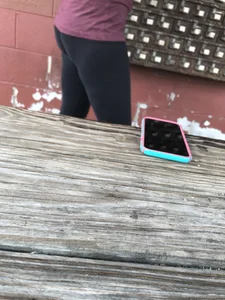 Coworker with a nice ass in leggings