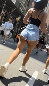 Girl With Fat Ass Hanging Out Jean Shorts🤤(OC)