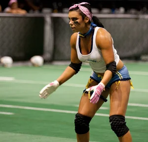 Sexy female football players with hot bodies