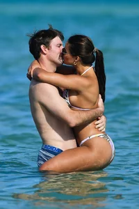 Brooks Nader looking sexy in a little bikini on a beach in Miami