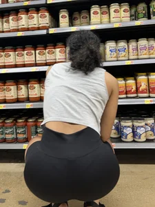 Fit South Indian squatting and shopping (oc)
