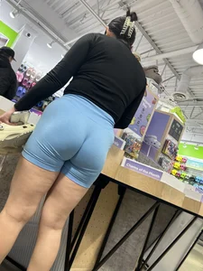 FIT BLUE BIKER SHORTS LATINA 🩵 [ OC ]