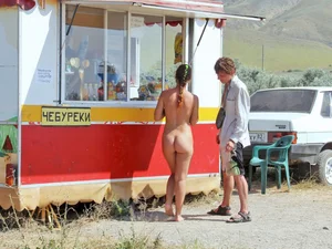 Publicly nude girls