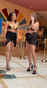 Hotel Lobby Babes — Asian and Latina w/ Smoking Bodies in Thongs