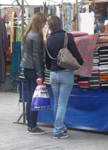 Milfs in jeans on the street creepshots