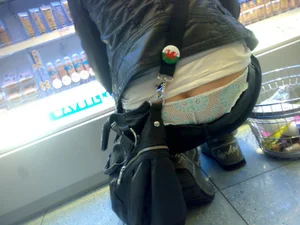 Huge collection of whale tails, ass cracks and panty peeks in public