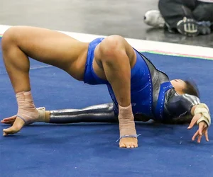 Candid gymnasts