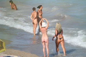 Continesti nude beach girls in Romania