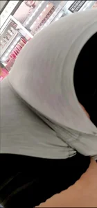 Hispanic fake tits and BBL bent over pussy close up