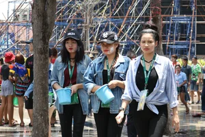 Water Festival girls in Thailand