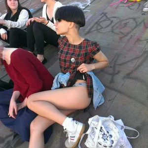 Hot Teen Lying on the Roof, Amazing Legs