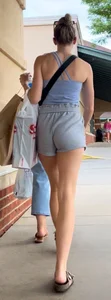 Sexy blonde with nice legs and nice ass (OC)