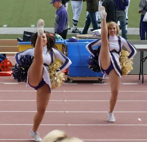 Candid cheerleaders