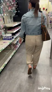 Visible black thong Latina Gilf Booty (OC)