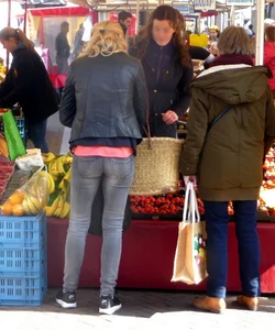 Candid blondes wearing tight jeans on the street creepshots