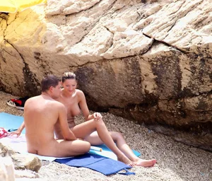 Nude beach and topless girls