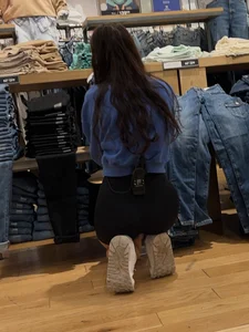 Slim brunette squatting and working part 2 (oc)
