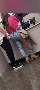 BBL in tight jeans latina