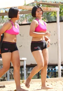 Thai candid volleyball girls