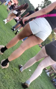 Incredible ass in white shorts with vtl