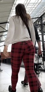 Sexy Milf in Xmas Checkered Leggings (oc)