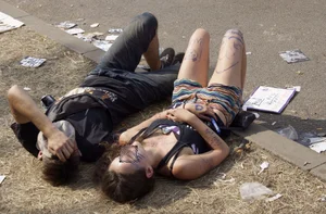 Incredible high res collection of wet and dry, dressed and naked girls at a public event