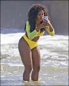 2 amazing candid black girls at the beach in thong bikinis with perfect asses