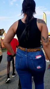 Sexy cowgirl in jeans